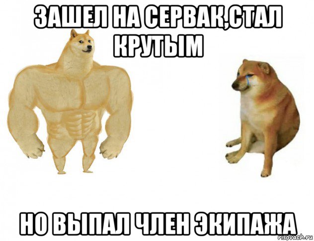 зашел на сервак,стал крутым но выпал член экипажа, Мем Раньше сейчас