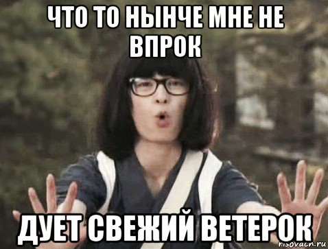 что то нынче мне не впрок дует свежий ветерок, Мем Chiaki