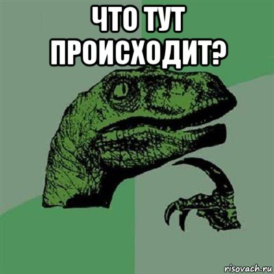 что тут происходит? , Мем Филосораптор