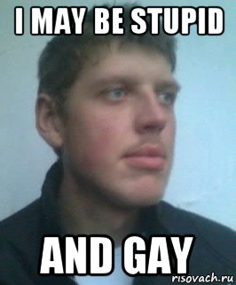 i may be stupid and gay, Мем Губа