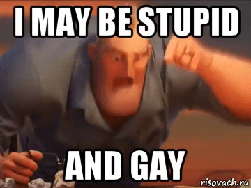 i may be stupid and gay, Мем Лол