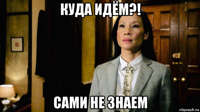 куда идём?! сами не знаем, Мем Lucy Liu