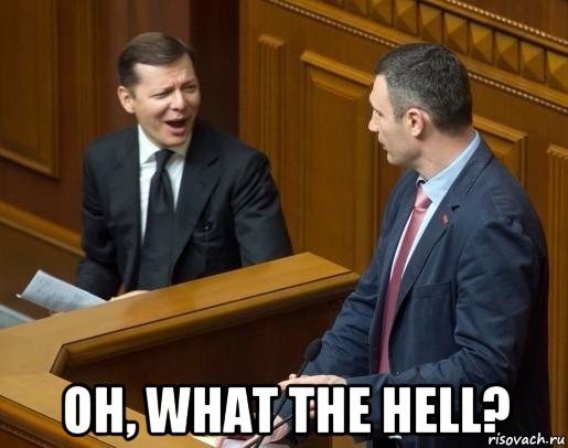  oh, what the hell?, Мем Ляшко и Кличко в Раде