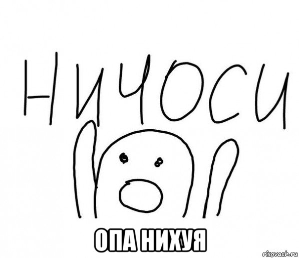  опа нихуя, Мем  Ничоси