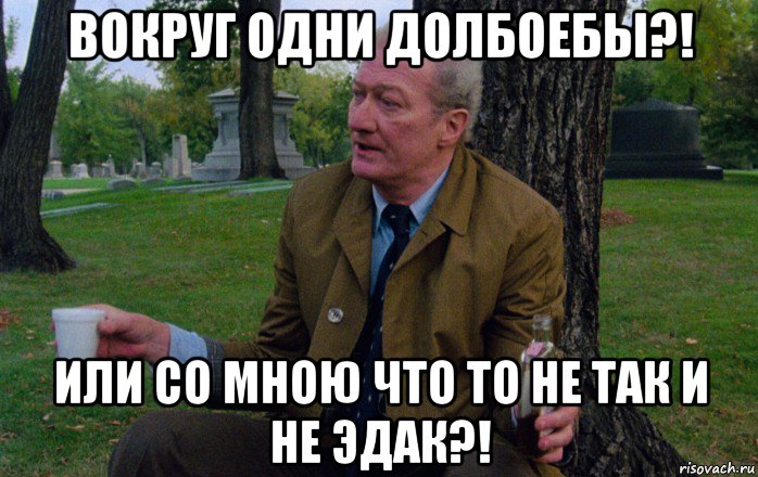 вокруг одни долбоебы?! или со мною что то не так и не эдак?!, Мем Ральф Фуди