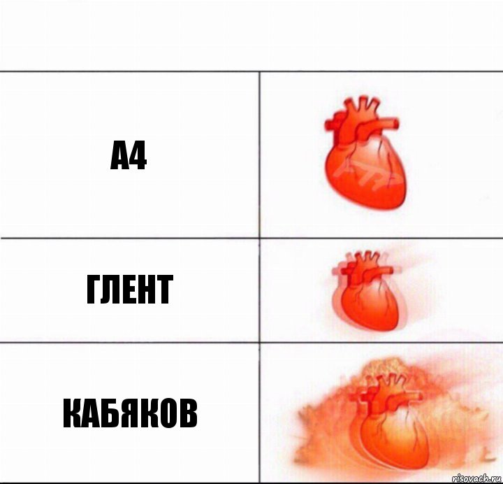А4 ГЛЕНТ КАБЯКОВ, Комикс  Расширяюшее сердце