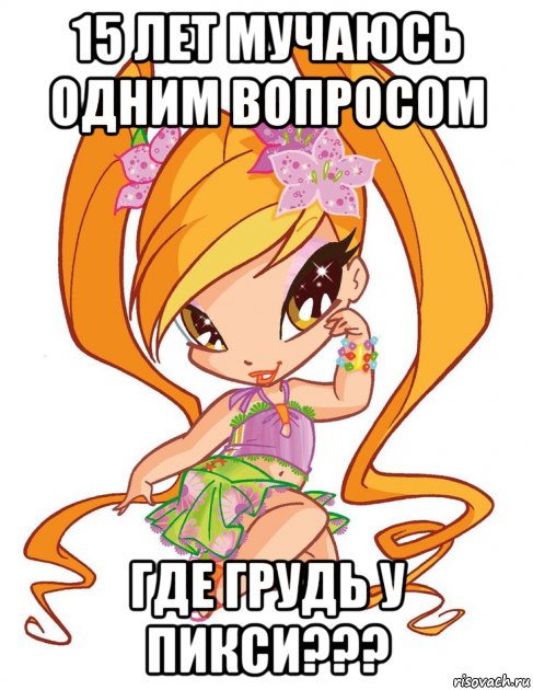 15 лет мучаюсь одним вопросом где грудь у пикси???, Мем Сидячая Чатта