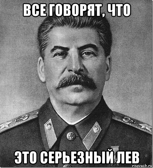 все говорят, что это серьезный лев