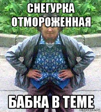 снегурка отмороженная бабка в теме, Мем Урино-процентщица