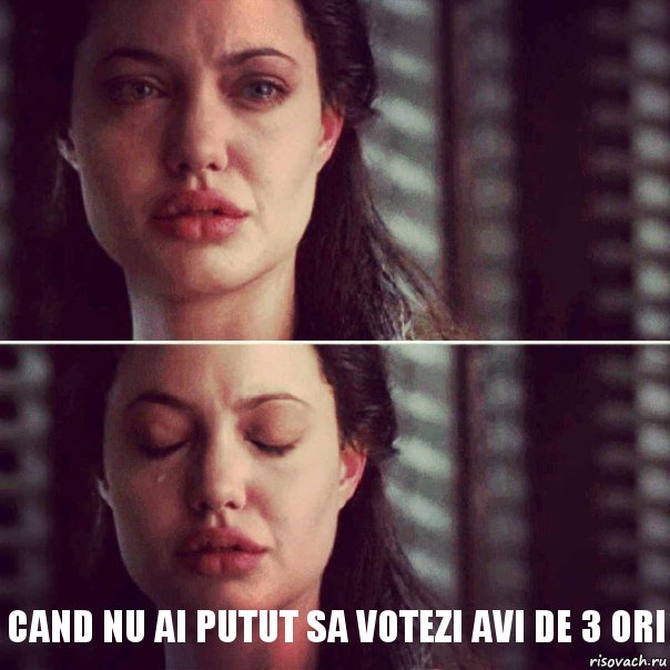  Cand nu ai putut sa votezi Avi de 3 ori, Комикс Анджелина Джоли плачет