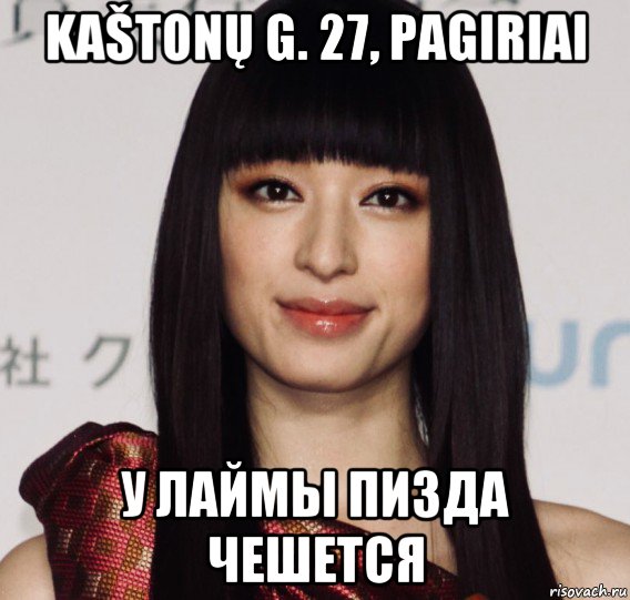 kaštonų g. 27, pagiriai у лаймы пизда чешется, Мем Chiaki