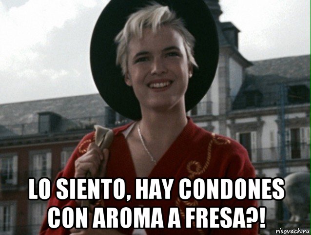  lo siento, hay condones con aroma a fresa?!, Мем Доспехи Бога 2  Eva Cobo