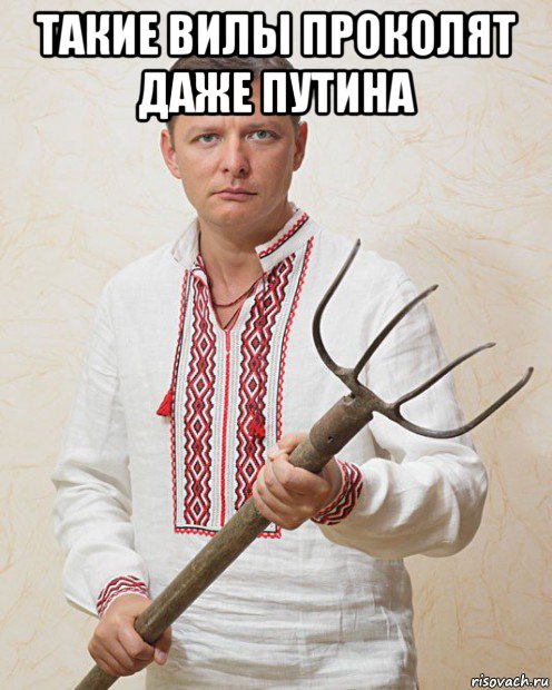 такие вилы проколят даже путина , Мем Ляшка