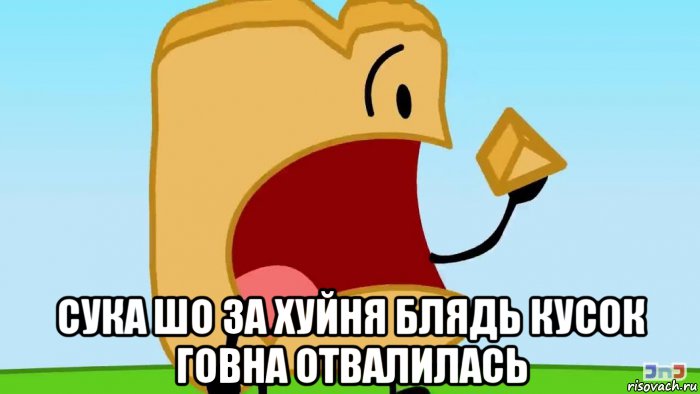  сука шо за хуйня блядь кусок говна отвалилась, Мем Однажды Тостер Ебанулся Головой