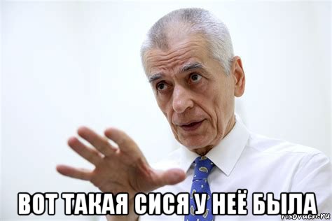  вот такая сися у неё была, Мем Онищенко