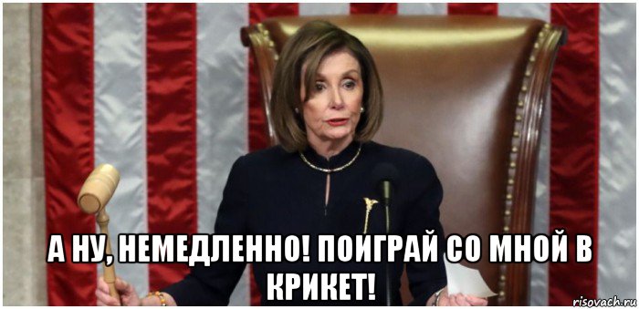  а ну, немедленно! поиграй со мной в крикет!