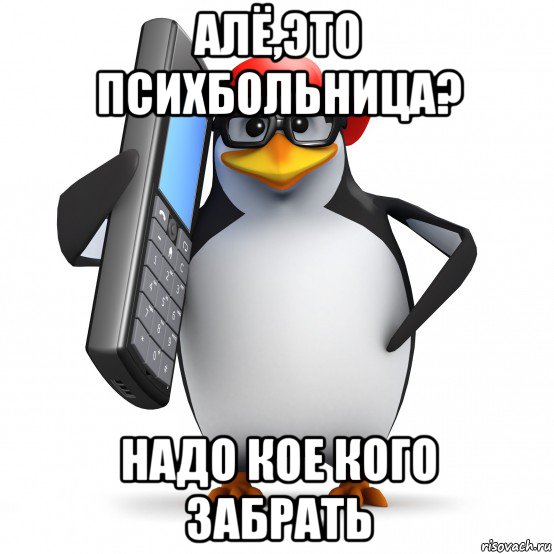 алё,это психбольница? надо кое кого забрать