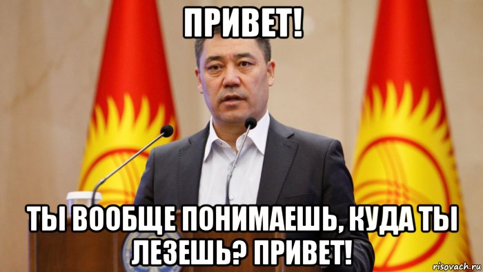 привет! ты вообще понимаешь, куда ты лезешь? привет!, Мем Президент