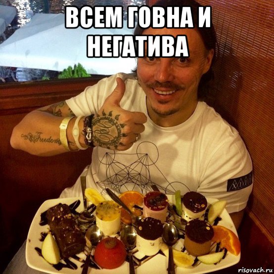 всем говна и негатива , Мем Сергей Симонов-король дизов
