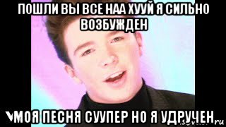 пошли вы все наа хууй я сильно возбужден моя песня суупер но я удручен, Мем Together Forever