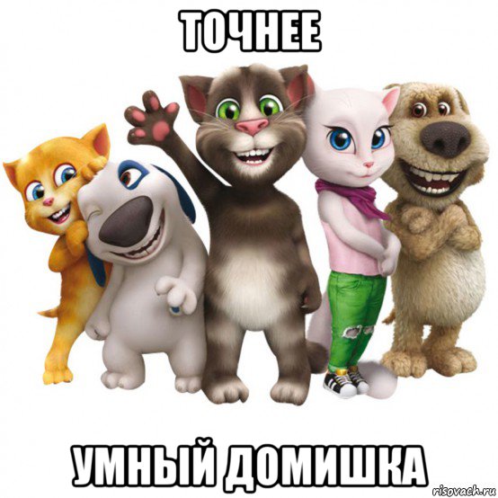 точнее умный домишка, Мем Том и его друзья