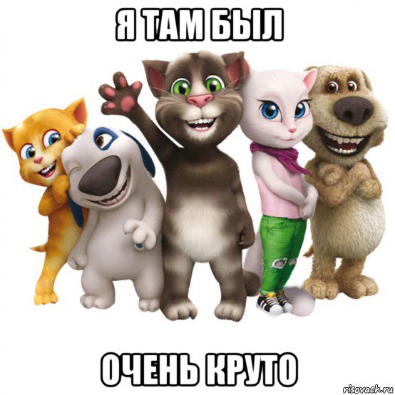 я там был очень круто, Мем Том и его друзья