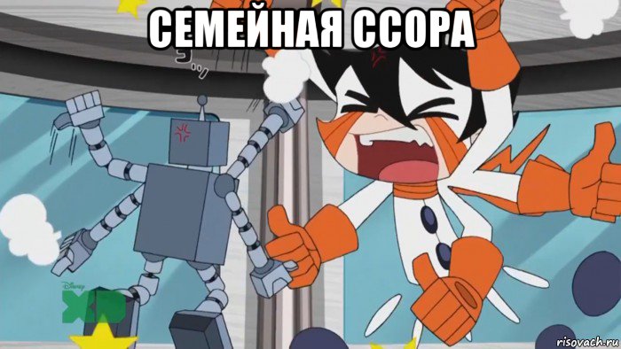семейная ссора , Мем Chiro vs super robot