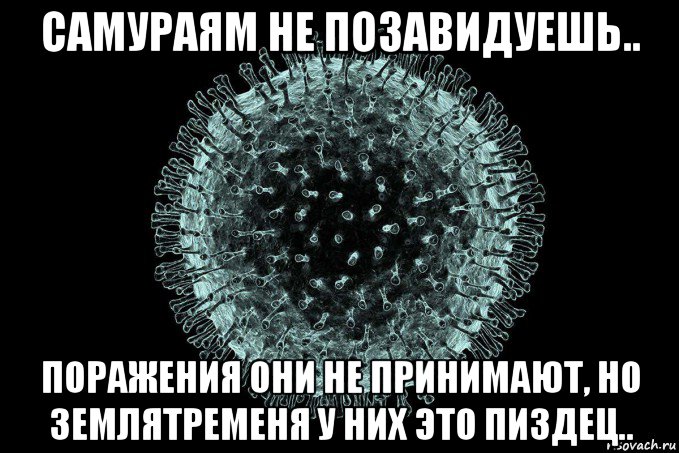 самураям не позавидуешь.. поражения они не принимают, но землятременя у них это пиздец..