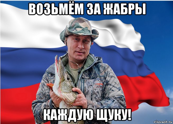 возьмём за жабры каждую щуку!, Мем Щука путина