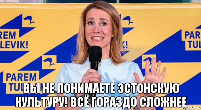  вы не понимаете эстонскую культуру! всё гораздо сложнее, Мем Эстония