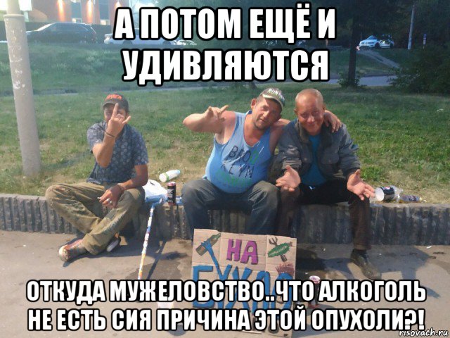 а потом ещё и удивляются откуда мужеловство..что алкоголь не есть сия причина этой опухоли?!, Мем Эту мразь нужно изничтожать