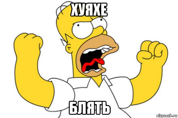 хуяxe блять, Мем Разъяренный Гомер