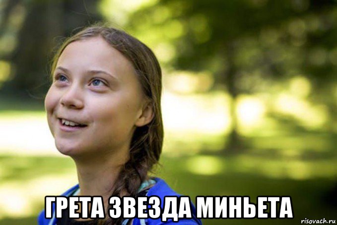  грета звезда миньета, Мем Greta Thunberg