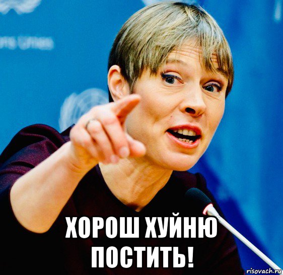  хорош хуйню постить!, Мем Керсти Кальюлайд