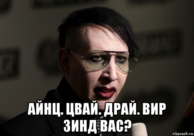  айнц. цвай. драй. вир зинд вас?, Мем Marilyn Manson