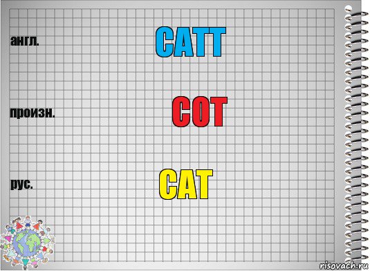 catt cot cat, Комикс  Перевод с английского