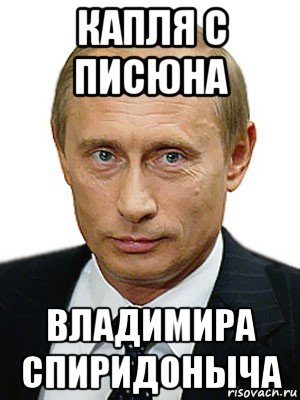 капля с писюна владимира спиридоныча, Мем Путин