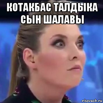 котакбас талдыка сын шалавы , Мем Скабеева