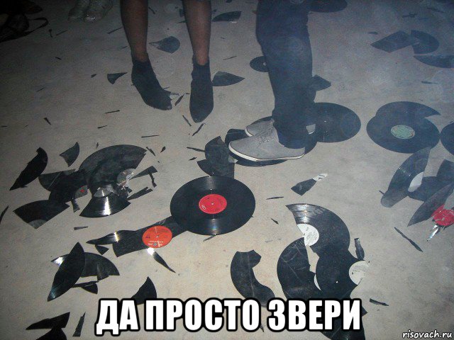 да просто звери, Мем Сокрушили пластинки