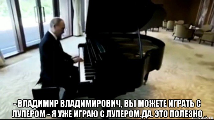  - владимир владимирович, вы можете играть с лупером - я уже играю с лупером.да. это полезно, Мем Владимир Путин