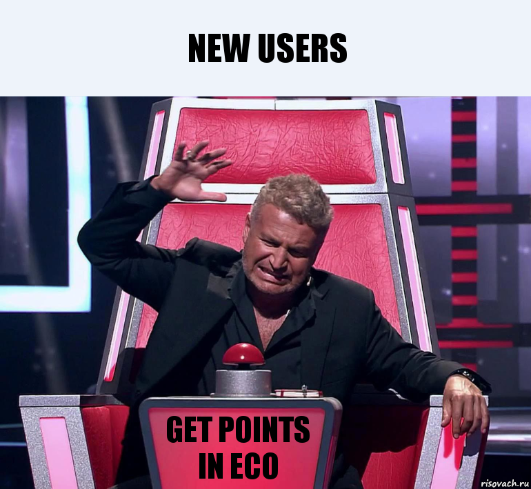 New users get points in ECO