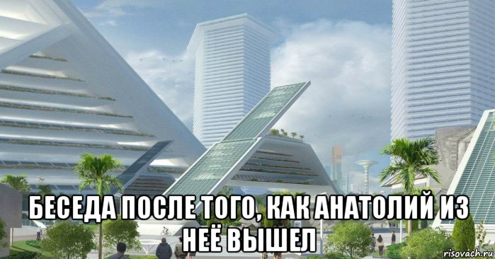  беседа после того, как анатолий из неё вышел, Мем Будущее