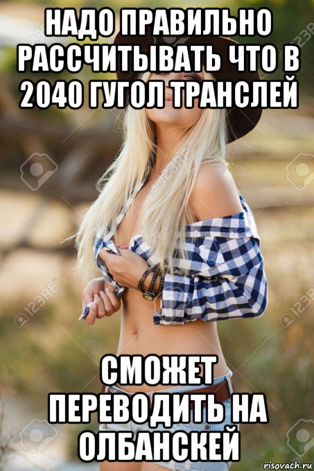 надо правильно рассчитывать что в 2040 гугол транслей сможет переводить на олбанскей, Мем Dixieland Texas