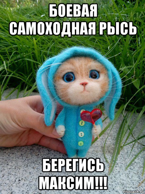 боевая самоходная рысь берегись максим!!!, Мем Мяу правда я няшка