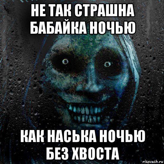 не так страшна бабайка ночью как наська ночью без хвоста