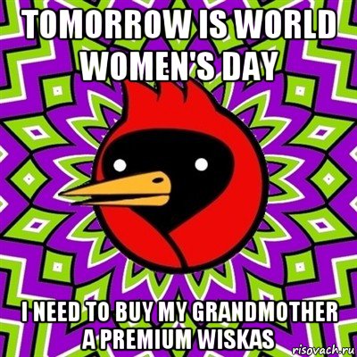 tomorrow is world women's day i need to buy my grandmother a premium wiskas