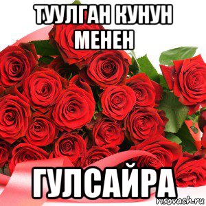 туулган кунун менен гулсайра