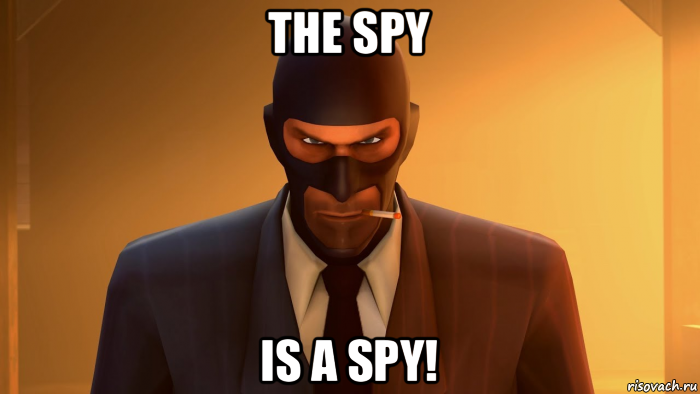 the spy is a spy!, Мем ANGRY SPY