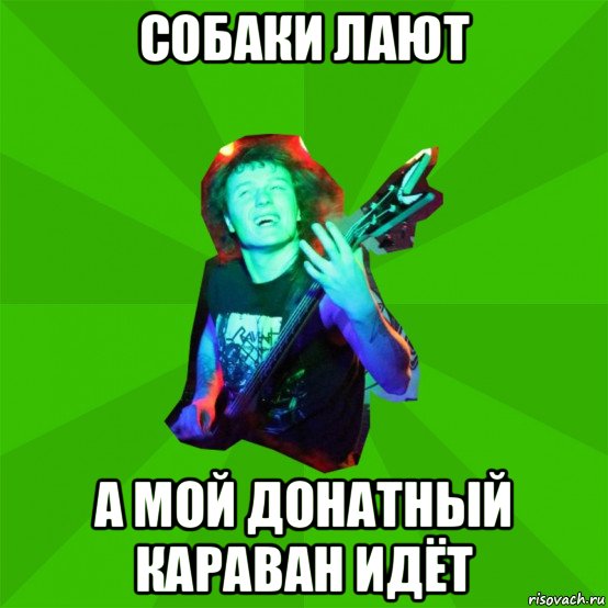собаки лают а мой донатный караван идёт