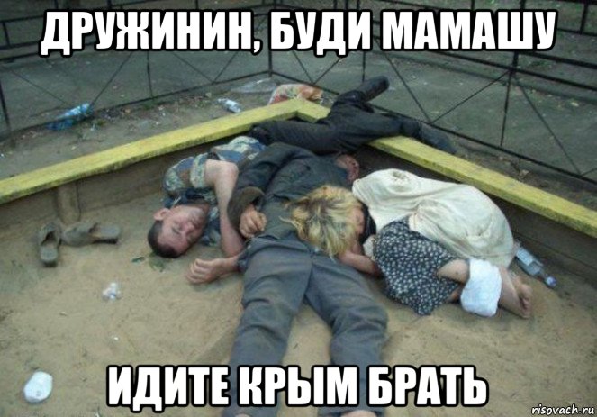 дружинин, буди мамашу идите крым брать